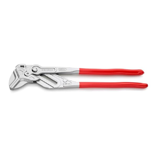KNIPEX 86 03 400 Pliers wrench 400 mm, chrome-plated, continuously adjustable up to 68 mm, fine adjustment with push button