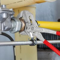 KNIPEX 86 03 400 Pliers wrench 400 mm, chrome-plated, continuously adjustable up to 68 mm, fine adjustment with push button