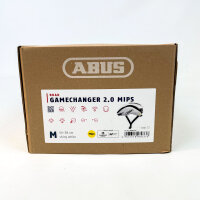 ABUS Gamechanger 2.0 MIPS road bike helmet, size M (54–58 cm), glossy white, aerodynamic, high impact protection