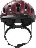 ABUS Urban-I 4.0 Fahrradhelm S (51–55 cm), LED-Rücklicht, 2 Modi, kastanienrot, für Erwachsene & Jugendliche
