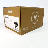 ABUS Urban-I 4.0 Fahrradhelm S (51–55 cm), LED-Rücklicht, 2 Modi, kastanienrot, für Erwachsene & Jugendliche