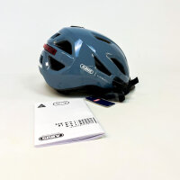 ABUS Urban-I 4.0 bicycle helmet S (51–55 cm), LED rear light, glacier blue, for teenagers, women & men
