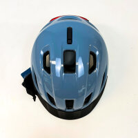 ABUS Urban-I 4.0 bicycle helmet S (51–55 cm), LED rear light, glacier blue, for teenagers, women & men