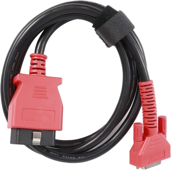 Autel MaxiSys OBDII adapter cable, main test cable, black, vehicle diagnostics, compatible with Autel diagnostic devices