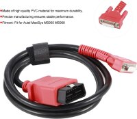 Autel MaxiSys OBDII adapter cable, main test cable, black, vehicle diagnostics, compatible with Autel diagnostic devices