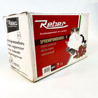Reber 9004N Tomatenpresse N.5, 500W Induktionsmotor, Edelstahl, kleine Delle, leistungsstark für Passata