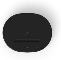 Sonos Move 2 tragbarer Smart Speaker, Sprachsteuerung, AirPlay, Bluetooth, WLAN, 24h Akku, kompatibel mit iPhone/iPad, Schwarz