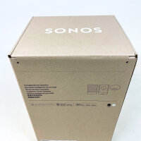 Sonos Move 2 tragbarer Smart Speaker, Sprachsteuerung, AirPlay, Bluetooth, WLAN, 24h Akku, kompatibel mit iPhone/iPad, Schwarz