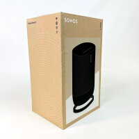 Sonos Move 2 tragbarer Smart Speaker, Sprachsteuerung, AirPlay, Bluetooth, WLAN, 24h Akku, kompatibel mit iPhone/iPad, Schwarz
