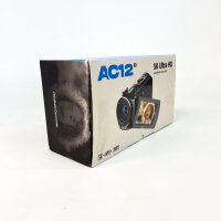 AC12 5K Ultra HD Camcorder, 2.9mm lens, Wi-Fi, 3" display, microphone, remote control, case, batteries, cables