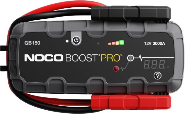 NOCO Boost Pro GB150 Jump Starter Power Bank 3000A, 12V, Portable Car Battery Booster for Petrol and Diesel Engines up to 9L/7L, UltraSafe Technology