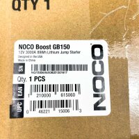 NOCO Boost Pro GB150 Jump Starter Power Bank 3000A, 12V, Portable Car Battery Booster for Petrol and Diesel Engines up to 9L/7L, UltraSafe Technology