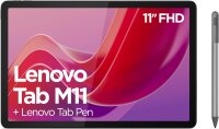 Lenovo Tab M11 Tablet, 11" WUXGA Touch, MediaTek G88, 8GB RAM, 128GB Storage, Android 14, Grey, with Stylus