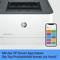HP LaserJet Pro 3002dw Laser Printer, Duplex, 33 ppm, WLAN, USB, Ethernet, Bluetooth, Smart App, Wolf Pro Security, without power cord