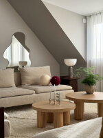 New Works 20412 Kizu Tischleuchte Large, Tischlampe, Gris du Marais Marmor, ohne Leuchtmittel, skandinavisches Design