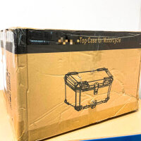 Universal Motorrad Topcase, schwarz, 45L, abschließbar, wetterfest, für Roller & Motorrad, einfache Montage