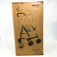 Hauck 171424 Buggy, leicht, bis 15 kg, Liegefunktion ab Geburt, kompakt faltbar, Sonnenverdeck, großer Korb, 5-Punkt-Gurt, Kunststoffräder