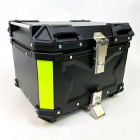 Motorrad Topcase, Universal, Schwarz, abschließbar, 45L, für Roller und Motorrad, robustes Kunststoffgehäuse