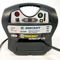 Rodcraft RC500 Kondensator-Booster 12V, 500F, Ultracap, Starthilfe, wartungsfrei, schnelles Laden, kompakt