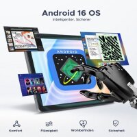 Aorlym P10 Pro Tablet, 10,1", 8GB RAM, 128GB Speicher, 120Hz Display, 8800mAh Akku, 13MP Kamera