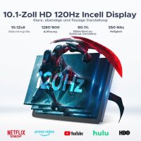Aorlym P10 Pro Tablet, 10,1", 8GB RAM, 128GB Speicher, 120Hz Display, 8800mAh Akku, 13MP Kamera