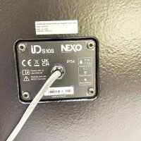 NEXO ID S108I Subwoofer, 8" Basslautsprecher, wetterfest IP54, kompakt, Farbe Schwarz
