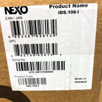NEXO ID S108I Subwoofer, 8" Basslautsprecher, wetterfest IP54, kompakt, Farbe Schwarz
