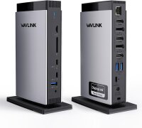 WAVLINK USB-C Dockingstation, Modell Displaylink, 3x...