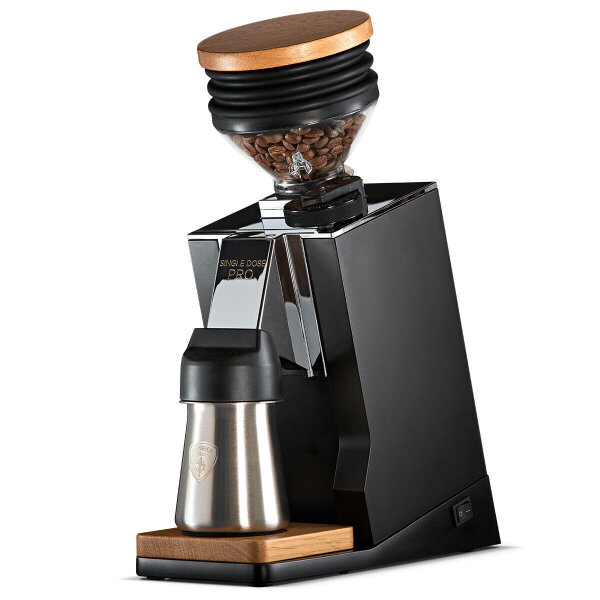 Eureka Mignon Single Dose Pro Kaffeemühle, Schwarz matt, 320W, leises Mahlen, stufenlose Einstellung, Bohnenbehälter 45g