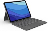 Logitech Combo Touch Tastaturhülle für iPad Pro 11" (1.–4. Gen), abnehmbar, Trackpad, Smart Connector, QWERTZ, grau