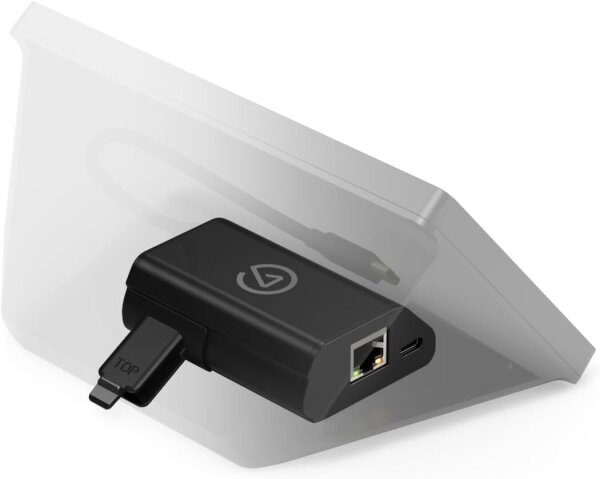 Elgato Network Dock, Ethernet adapter for Stream Deck, PoE/USB power, easy setup, mountable on table/wall/SDXL stand, studio
