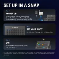 Elgato Network Dock, Ethernet adapter for Stream Deck, PoE/USB power, easy setup, mountable on table/wall/SDXL stand, studio