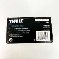 Thule Evo Raised Rail 710410 Dachträgerfüße, 4er-Set, schwarz, für Reling, bis 75 kg belastbar