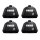 Thule Evo Raised Rail 710410 Dachträgerfüße, 4er-Set, schwarz, für Reling, bis 75 kg belastbar