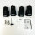 Thule Evo Raised Rail 710410 Dachträgerfüße, 4er-Set, schwarz, für Reling, bis 75 kg belastbar