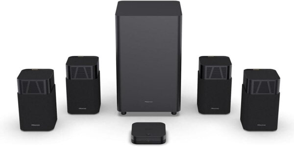 Hisense HT Saturn 4.1.2 Dolby Atmos Home Cinema System, 720W, Wireless, Black, Surround Sound, Subwoofer