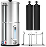 Orinko Edelstahl Schwerkraftfilter 5,6 l, plastikfrei,...