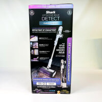 Shark IW3612EUT Akku-Staubsauger, 18V, starke Saugleistung, Schmutz- & Bodenerkennung, 2L Selbstentleerung, 60 Min Laufzeit, Anti-Haar, Tierhaar-Aufsatz, Weiß