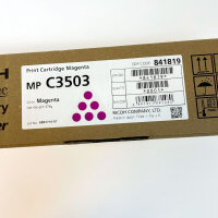 Ricoh MP C3503 Toner, Magenta, 841819, Original, hohe Kapazität, für Farblaserdrucker