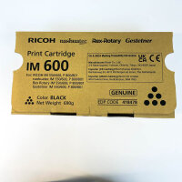 Ricoh IM 600 Druckkassette Schwarz, kompatibel mit Ricoh/Nashuatec/Rex Rotary/Gestetner IM 550/600, P 800/801, Modell 418478