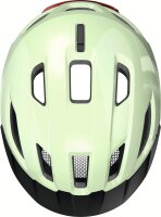 ABUS Urban-I 4.0 bicycle helmet L (57–61 cm), LED rear light, 2 modes, pistachio green, for adults and teenagers