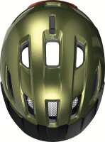 ABUS Urban-I 4.0 Fahrradhelm L (57–61 cm), mit USB-Rücklicht, 2 Modi, grün, für Erwachsene und Jugendliche