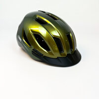 ABUS Urban-I 4.0 Fahrradhelm L (57–61 cm), mit USB-Rücklicht, 2 Modi, grün, für Erwachsene und Jugendliche