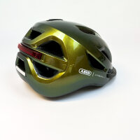 ABUS Urban-I 4.0 Fahrradhelm L (57–61 cm), mit USB-Rücklicht, 2 Modi, grün, für Erwachsene und Jugendliche