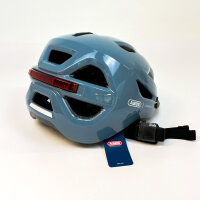 ABUS Urban-I 4.0 Fahrradhelm L (57–61 cm), mit USB-Rücklicht, 2 Modi, Gletscherblau, für Jugendliche und Erwachsene