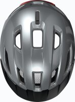 ABUS Urban-I 4.0 bicycle helmet M, with USB rear light, 2 modes, graphite silver, for adults and teenagers