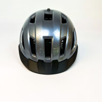 ABUS Urban-I 4.0 bicycle helmet M, with USB rear light, 2 modes, graphite silver, for adults and teenagers