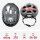 ABUS Urban-I 4.0 bicycle helmet M, with USB rear light, 2 modes, graphite silver, for adults and teenagers