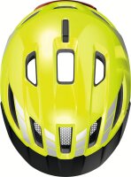 ABUS Urban-I 4.0 bicycle helmet M, signal yellow, with USB rear light, 2 modes, for adults and teenagers