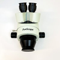 AmScope SM-1TN-V203, trinokulares Zoom-Inspektionsmikroskop, 7-45x Vergrößerung, für Industrieanwendungen